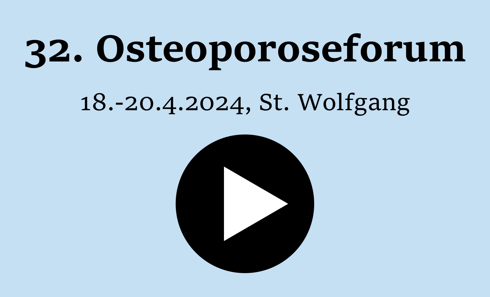 Osteoporoseforum St. Wolfgang